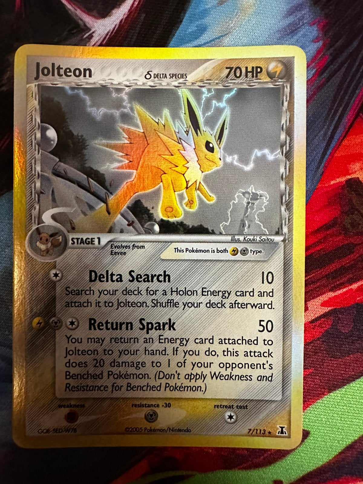 Jolteon #7 - Ex Delta Species - Near Mint, Ophalen of Verzenden, Zo goed als nieuw
