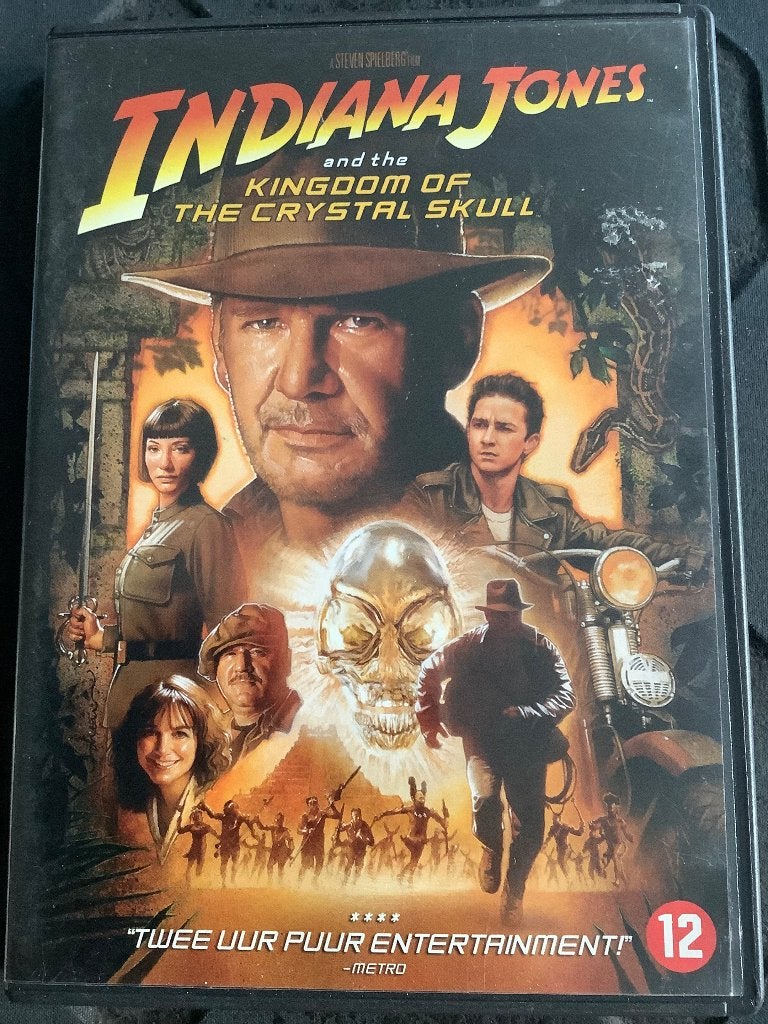 Indiana Jones and the Kingdom of the Crystal Skull DVD, Vanaf 12 jaar, Ophalen of Verzenden, Zo goed als nieuw