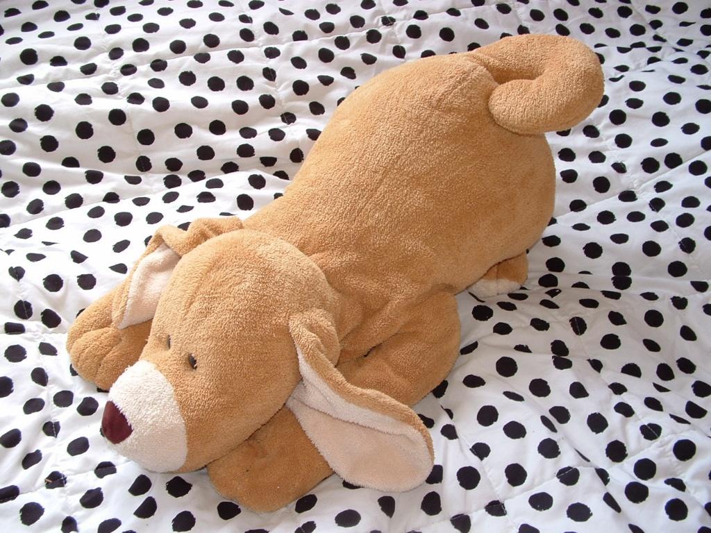 HAPPY HORSE HOND LYING DOBBY XL ZACHTE BADSTOF LICHTBRUIN, Overige karakters, Happy Horse, Nieuw, Wasbaar