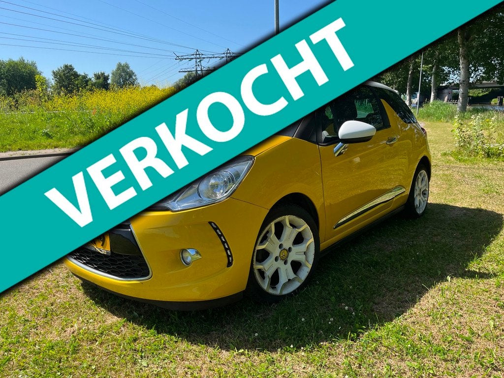Citroen DS3 1.6 THP Sport Chic airco cruise control, Auto's, Citroën, Euro 5, 49 €/maand, Bedrijf, Handgeschakeld