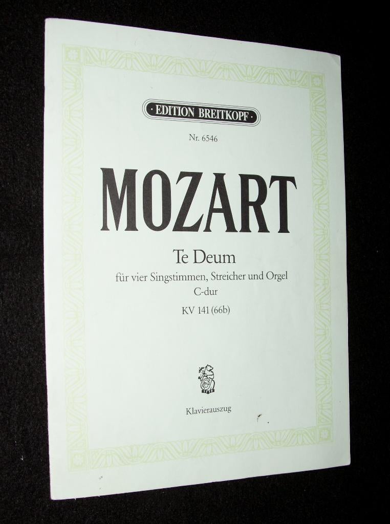 Mozart - Te Deum - Fur Vier Singstimmen, Streicher und Orgel, Zang, Klassiek, Ophalen of Verzenden, Zo goed als nieuw