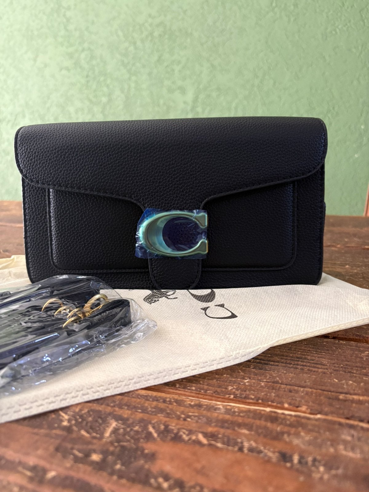 Coach tas, Ophalen of Verzenden, Nieuw, Zwart, Met knipsluiting