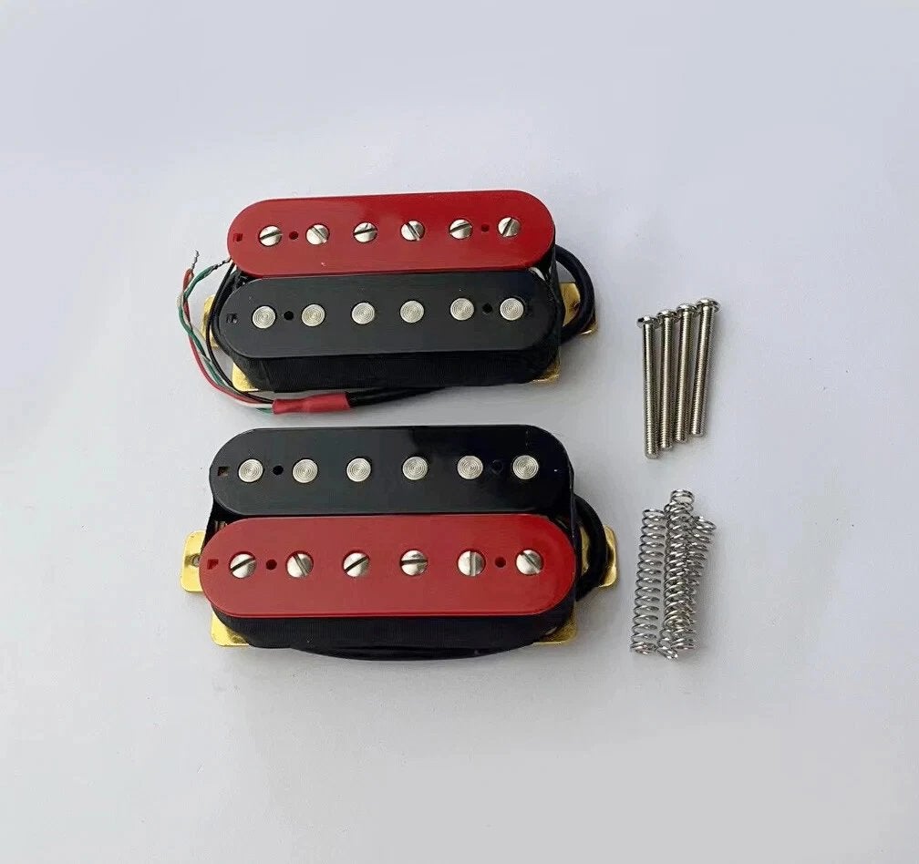 Set Red Zebra Humbucker Pickups (Neck + Bridge pickup), Ophalen of Verzenden, Nieuw, Elektrische gitaar