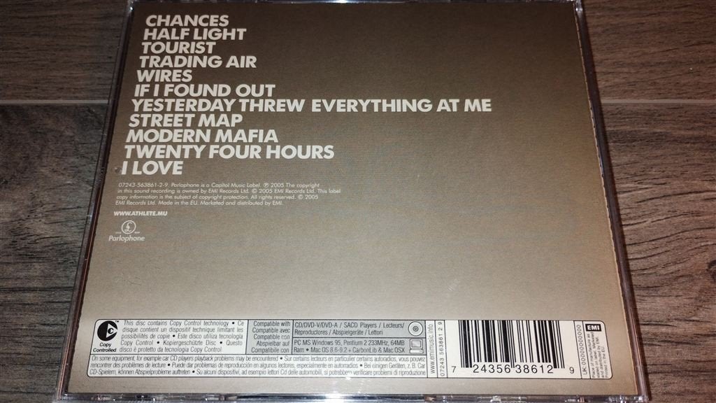 Athlete - Tourist, Cd's en Dvd's, Ophalen of Verzenden, Zo goed als nieuw