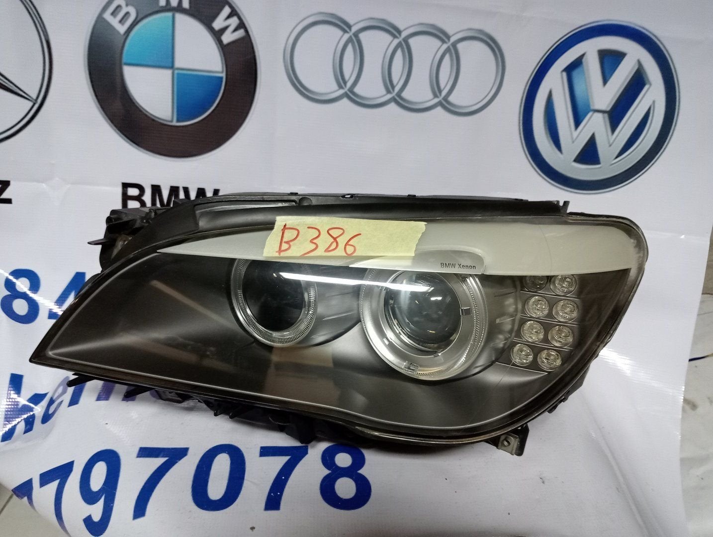 BMW 7 SERIE F01 F02 F03 F04 XENON KOPLAMP LINKS ORIGINEEL, Gebruikt, -, -, Ophalen of Verzenden