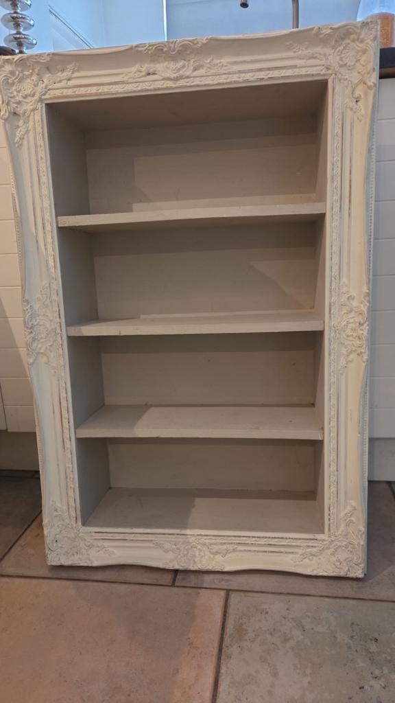 Riviera Maison Boekenkast / Wandrek met Barok Lijst, Huis en Inrichting, Kasten | Boekenkasten, Met plank(en), 100 tot 150 cm