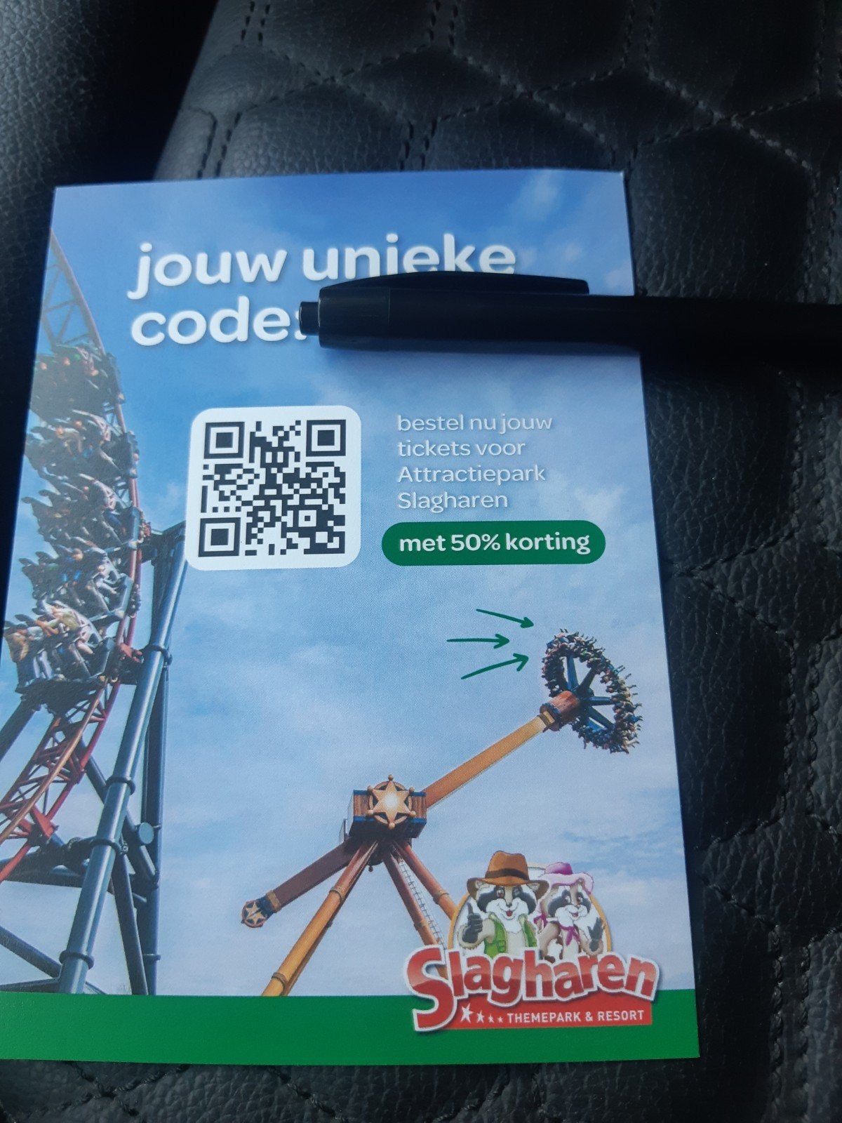 50 % kortingsbon slagharen/ kortingscode, Drie personen of meer, Kortingsbon