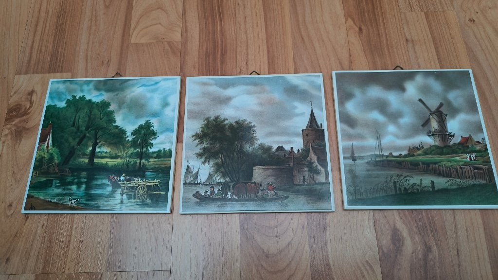 Mosa wandtegels 3-luik oud Hollandse afbeeldingen 15x15 cm, 15 cm, Nieuw, Steen/keramiek, Ophalen of Verzenden