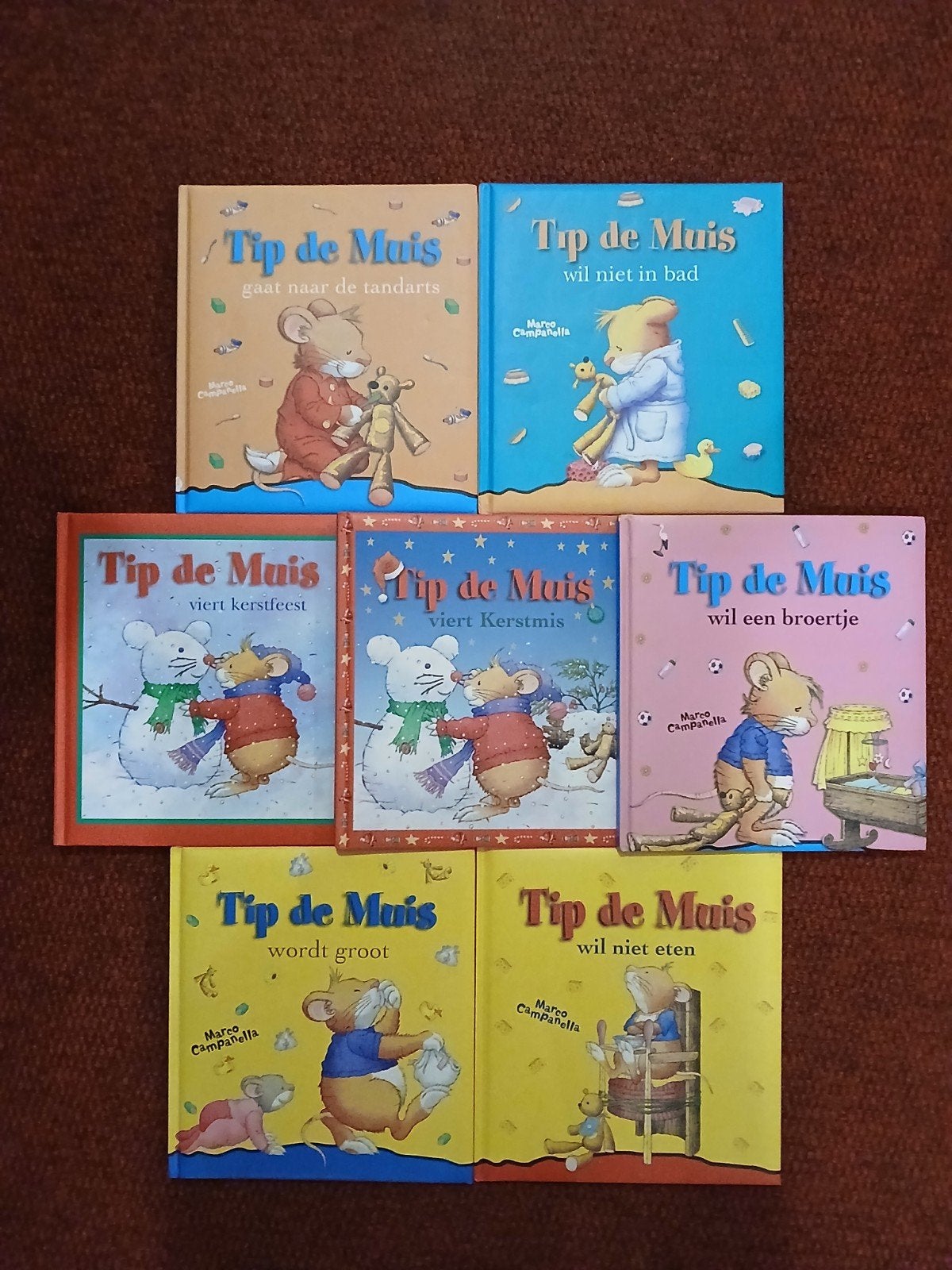 Marco Campanella - 7 boeken van Tip de Muis, Fictie algemeen, Ophalen of Verzenden, Zo goed als nieuw, Marco Campanella
