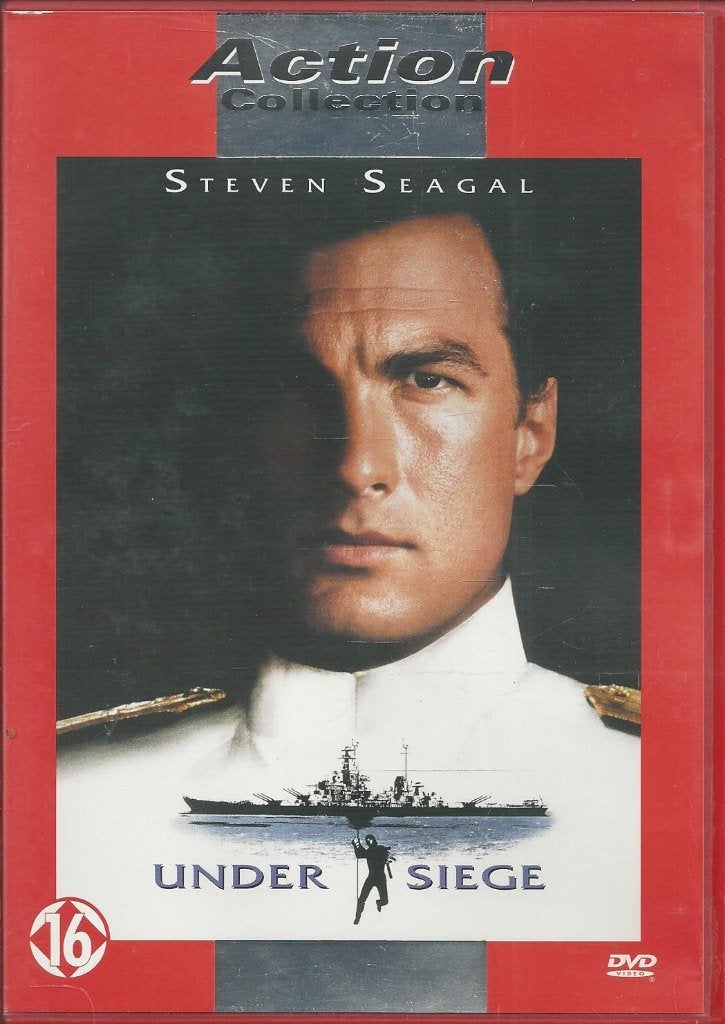Under siege met o.a. Steven Seagal, Vanaf 16 jaar, Ophalen of Verzenden, 1980 tot 2000, Actie en Avontuur
