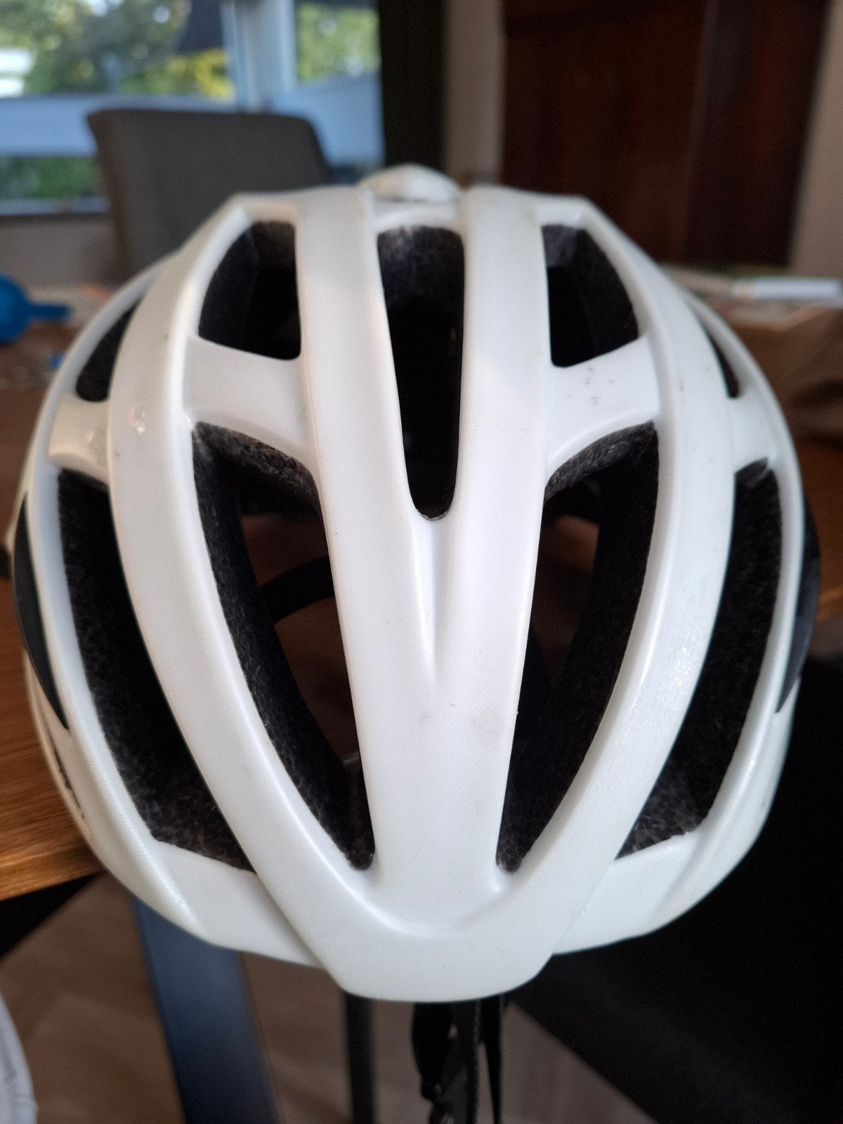 AGU Fietshelm Wit - Maat S/M (52-58cm), Fietsen en Brommers, Fietsaccessoires | Fietshelmen, Gebruikt, M, Ophalen of Verzenden