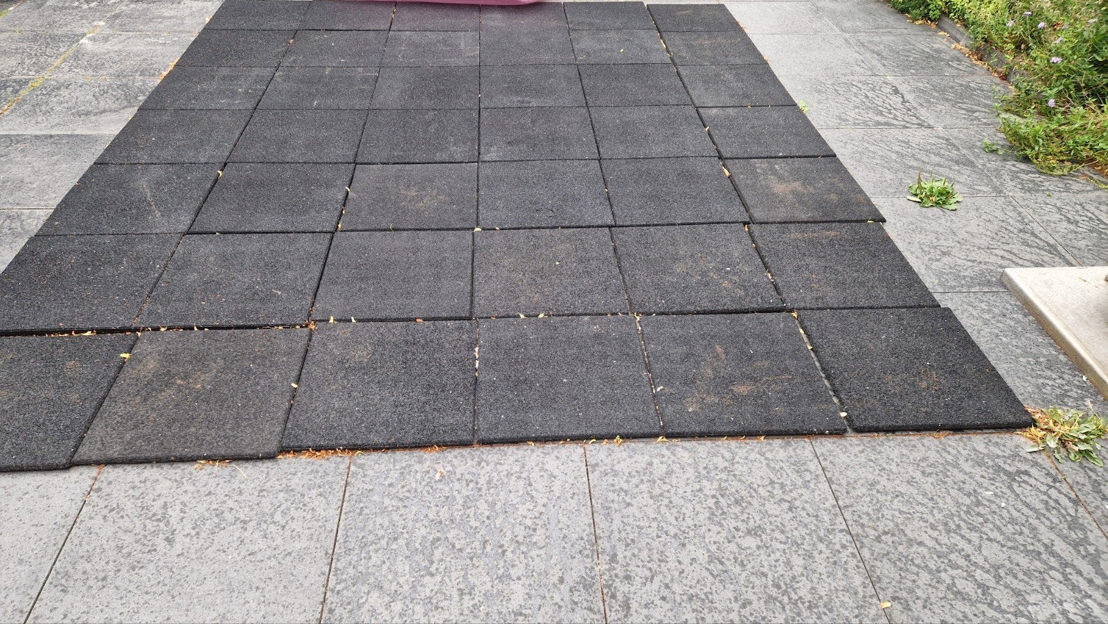 Rubberen tegels voor buiten - 10 m², Ophalen, Gebruikt, 40 tot 60 cm, Overige typen