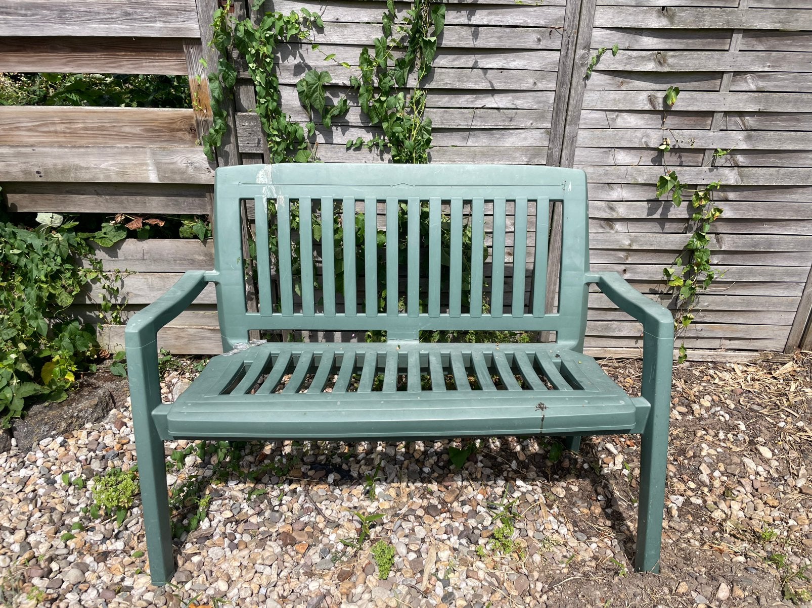 Gratis tuinbank, Ophalen, Gebruikt, Plastic