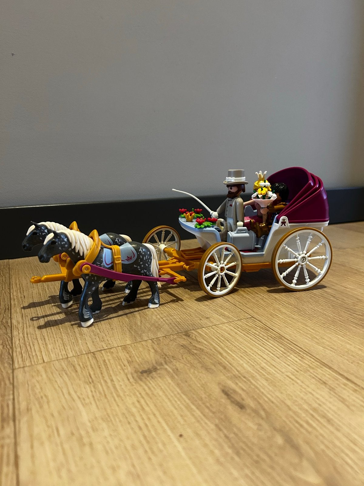 Playmobil Princess Romantische Paardenkoets 70449, Kinderen en Baby's, Complete set, Voertuig, Ophalen of Verzenden, Zo goed als nieuw