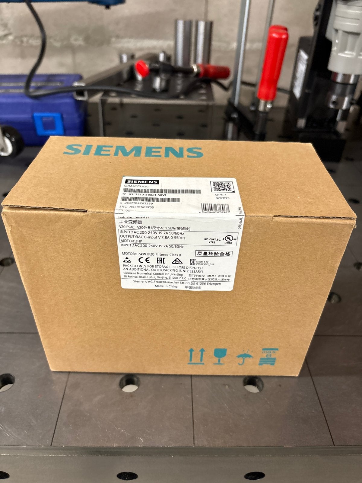 Siemens SINAMICS V20 Frequentieomvormer 1.5kW, Ophalen of Verzenden