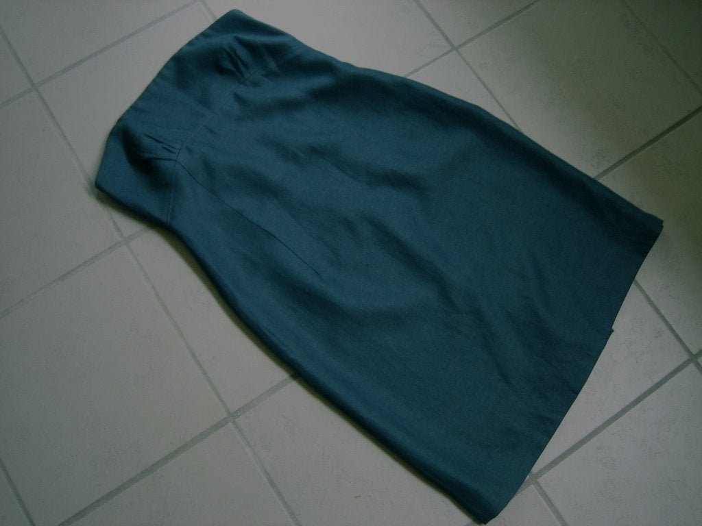 Nieuw! Petrol-kleurige strapless jurk KEMPERMAN, 38 snazzeys, Maat 38/40 (M), Blauw, Nieuw, Ophalen of Verzenden