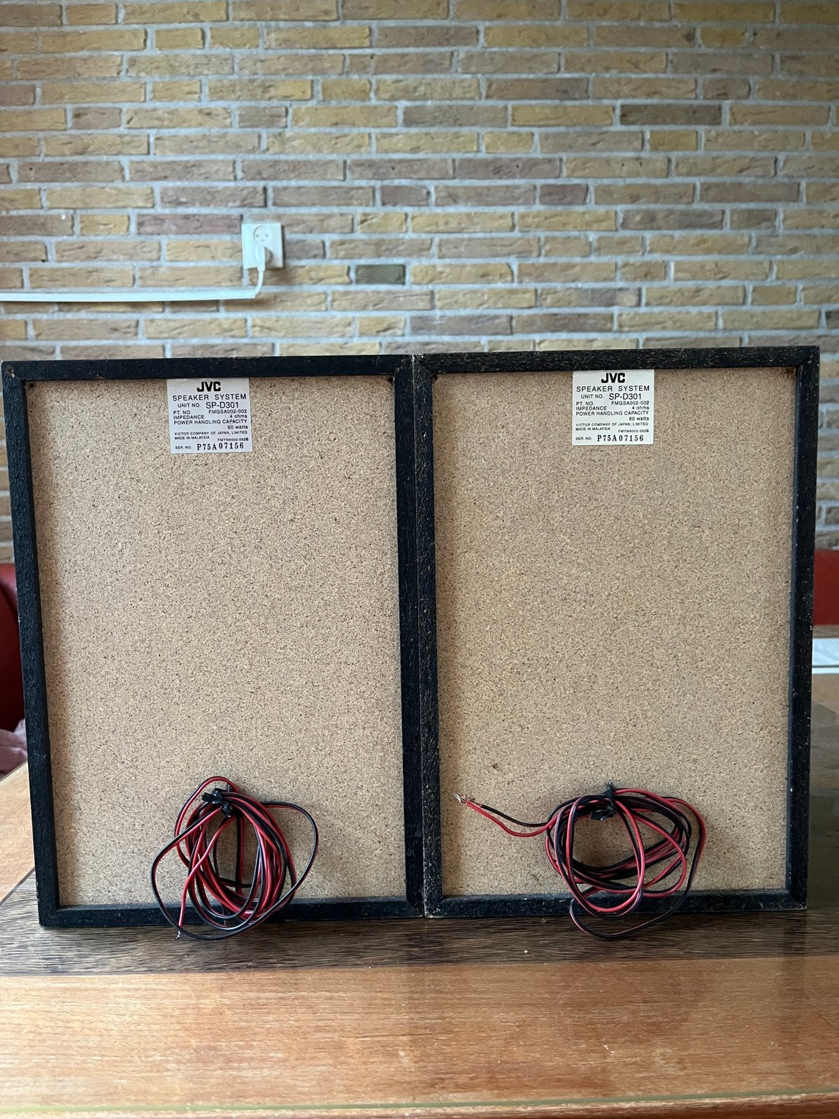 JVC SP-D301 Boekenplank Luidsprekers - 60 Watt, Audio, Tv en Foto, Luidsprekers, Ophalen, Gebruikt, JVC, Basreflex