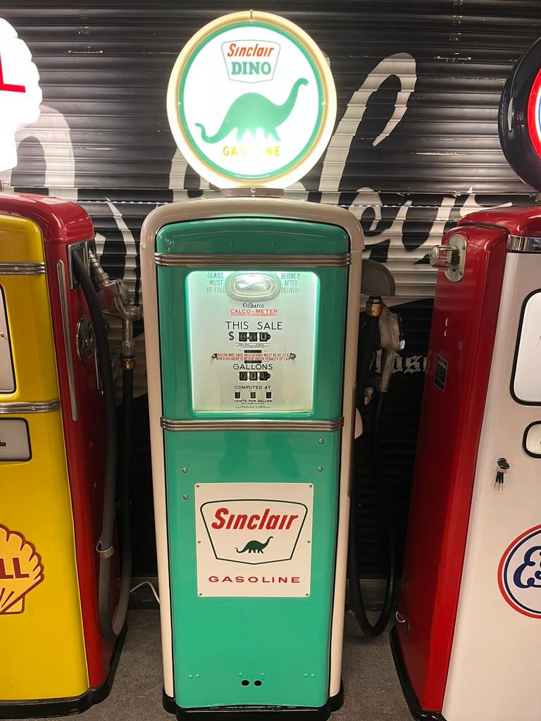 Gilbarco usa benzinepomp silclair dino, Verzamelen, Ophalen, Zo goed als nieuw