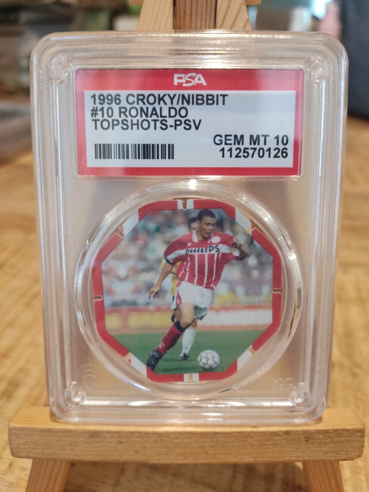 Ronaldo PSV #10 1996 Topshots Croky/Nibbit psa 10 pop 4, Ophalen of Verzenden, Zo goed als nieuw, PSV
