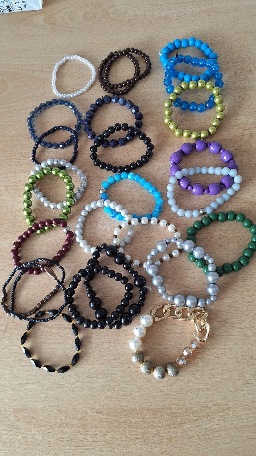 Diverse Armbandjes, Sieraden, Tassen en Uiterlijk, Ophalen of Verzenden, Zo goed als nieuw, Overige kleuren, Met bedels of kralen