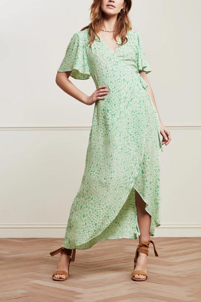 Mooie Fabienne Chapot wikkel jurk maat 40 🌿, Kleding | Dames, Maat 38/40 (M), Ophalen of Verzenden, Zo goed als nieuw, Onder de knie
