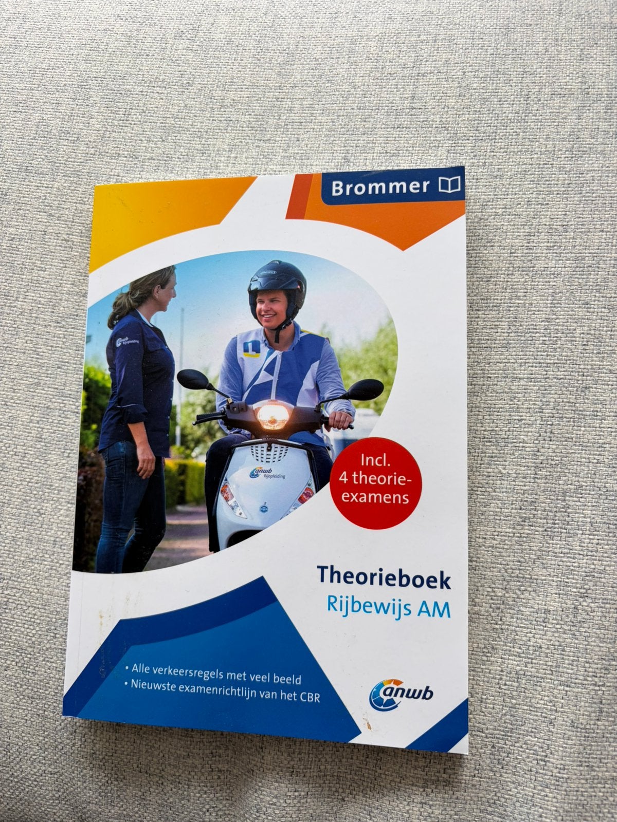 Theorieboek Rijbewijs AM/Brommer - ANWB, Ophalen of Verzenden, Zo goed als nieuw, Algemeen