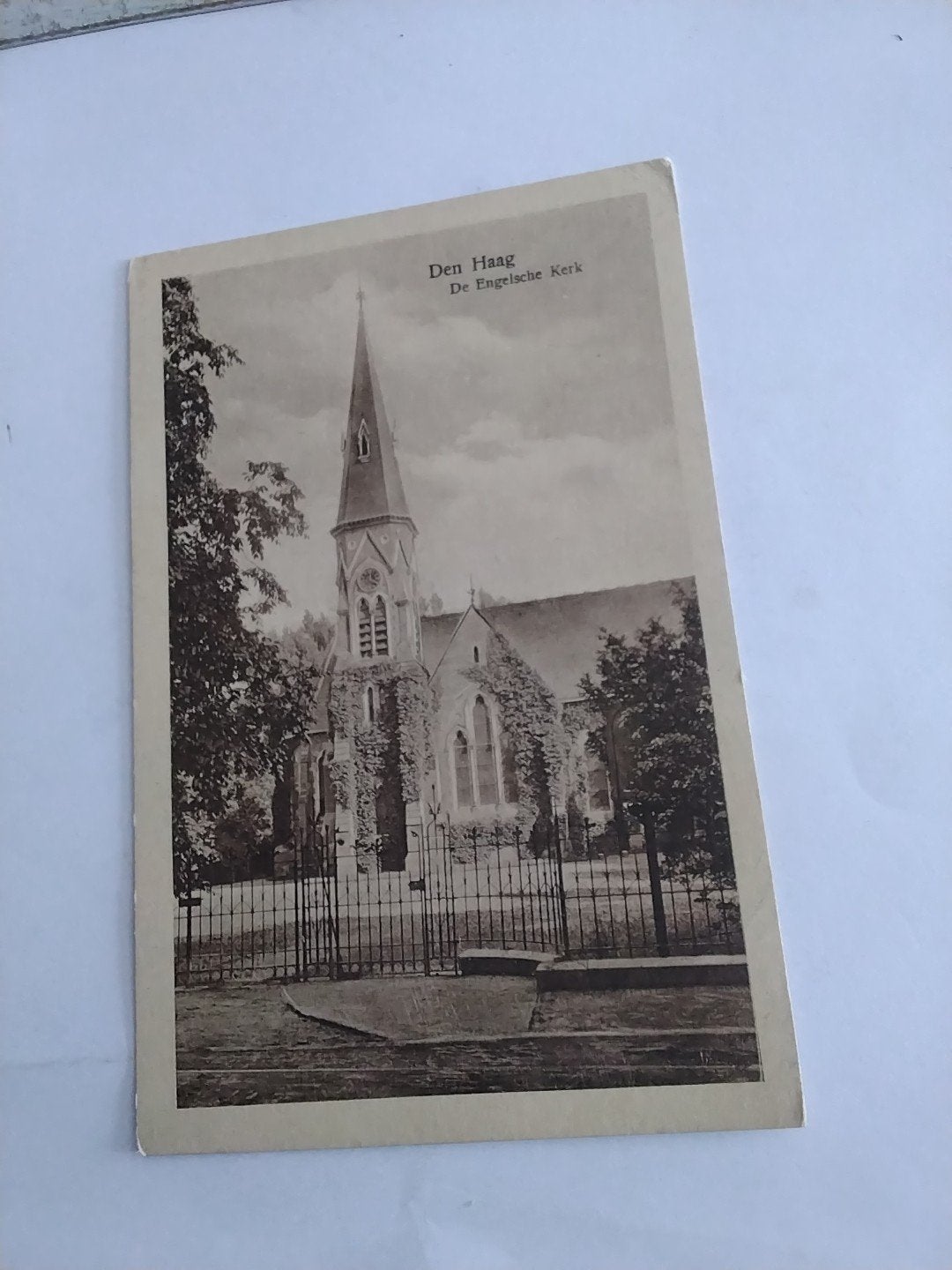 Oude ansichtkaart Den Haag - De Engelsche Kerk, Ophalen of Verzenden, Voor 1920, Zuid-Holland