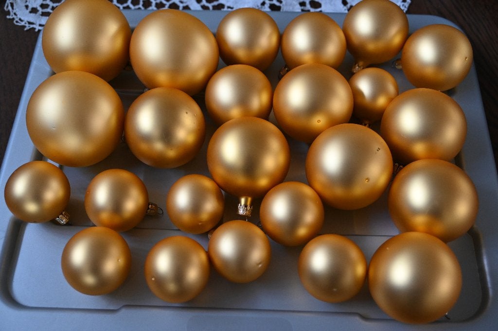 Heel veel kerstballen en piek, Ophalen, Gebruikt