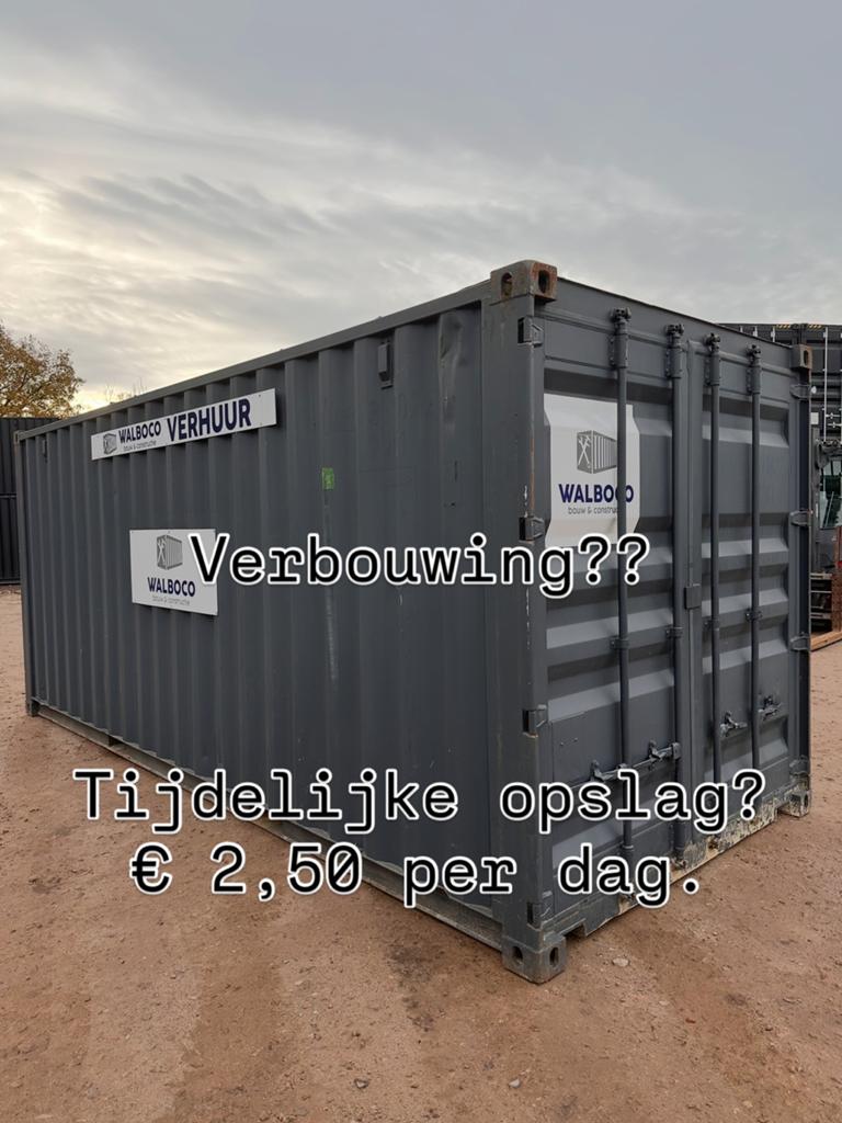 Opslag container huren, Ophalen of Verzenden