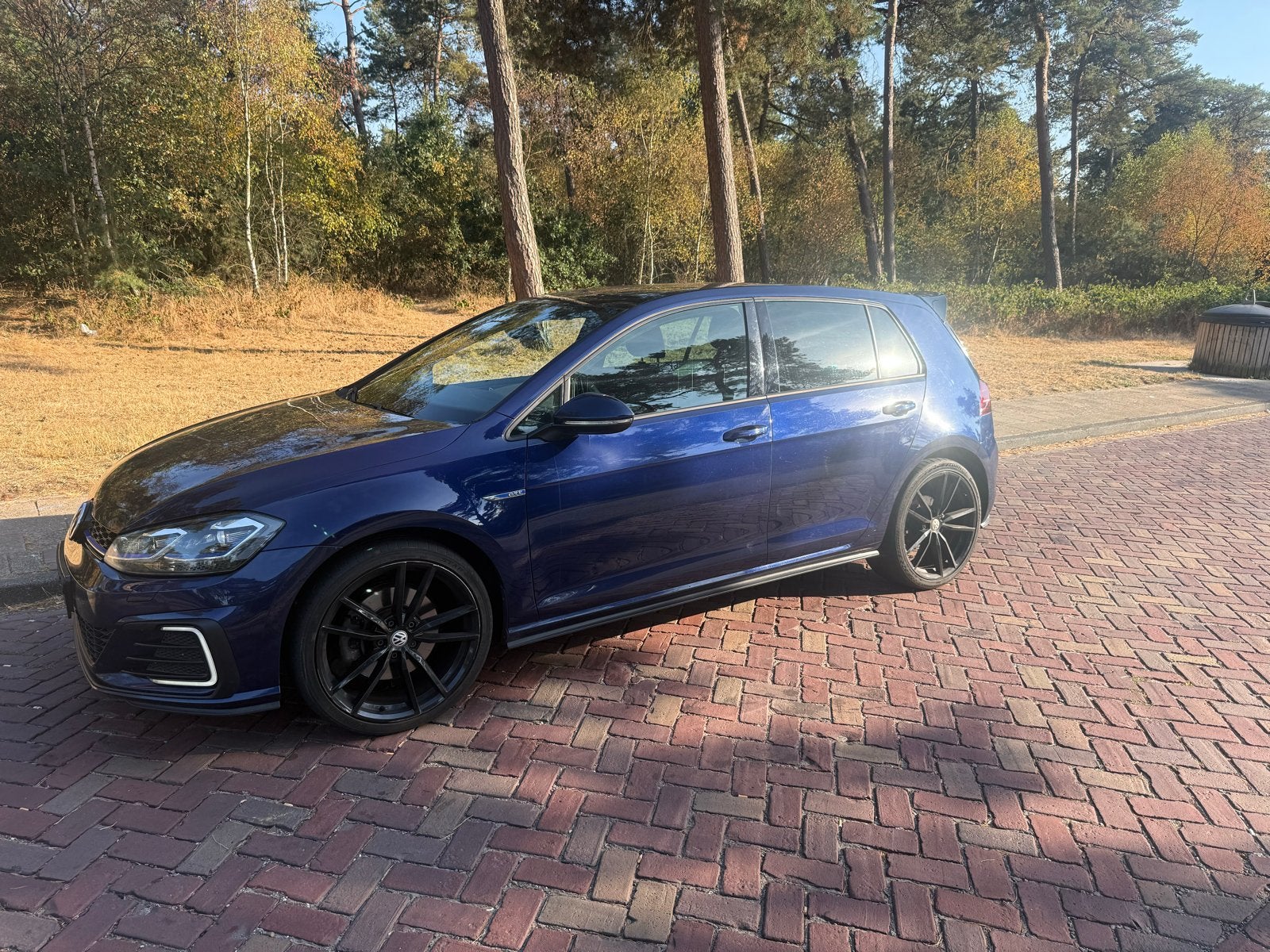 Volkswagen Golf  7 GTE . 1.4 TSI Phev PANO. CAMERA, Auto's, Stof, Blauw, Plug-in hybride, 1395 cc