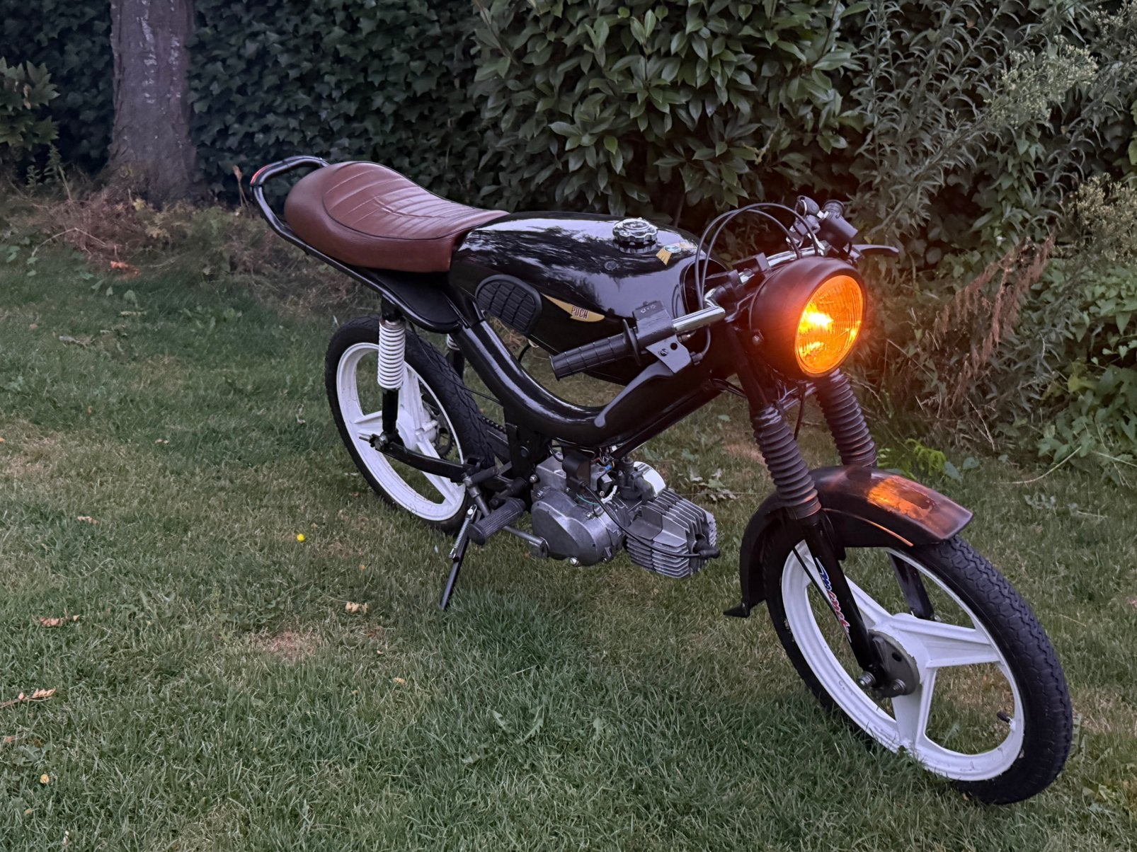 Puch caféracer E50 met extra’s, Ophalen, Gebruikt, Overige modellen, 1 versnellingen