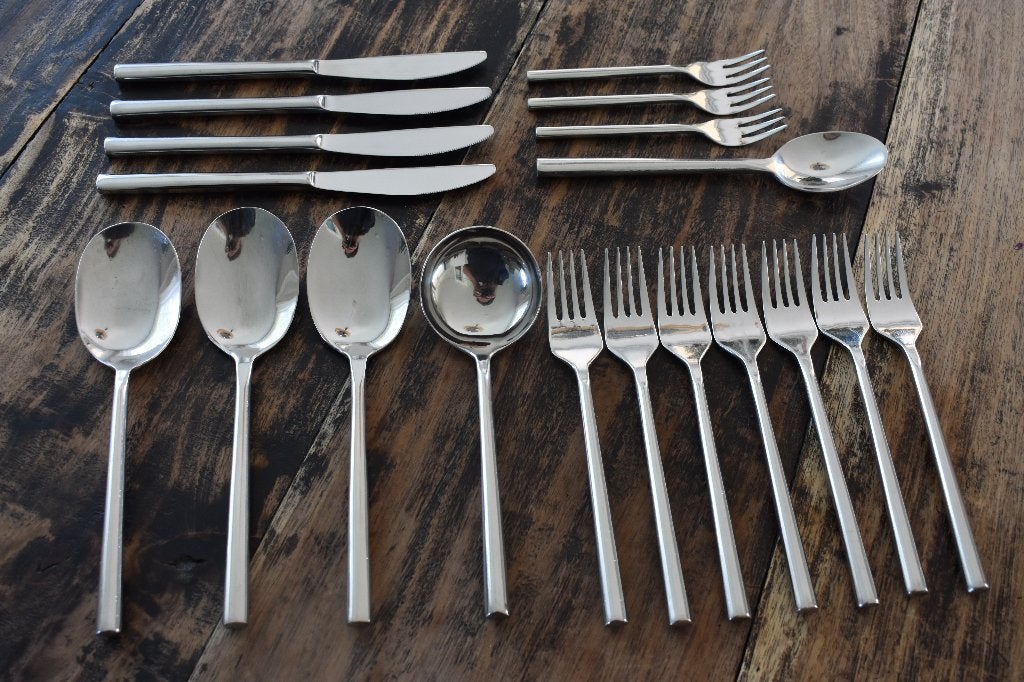 Trento bestek opscheplepels messen vorken lepel vorkjes, Gebruikt, Minder dan 100 cm, 25 tot 50 cm, 50 tot 100 cm