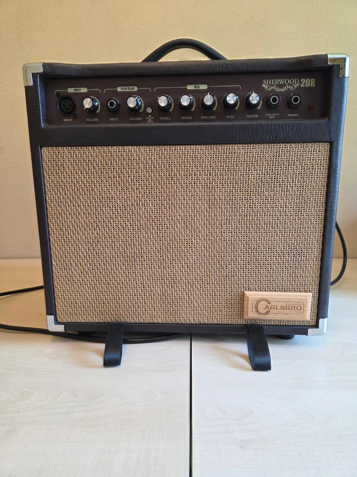 Carlsbro Sherwood 20R Akoestische Gitaarversterker, Ophalen, Zo goed als nieuw, Gitaar, Minder dan 50 watt