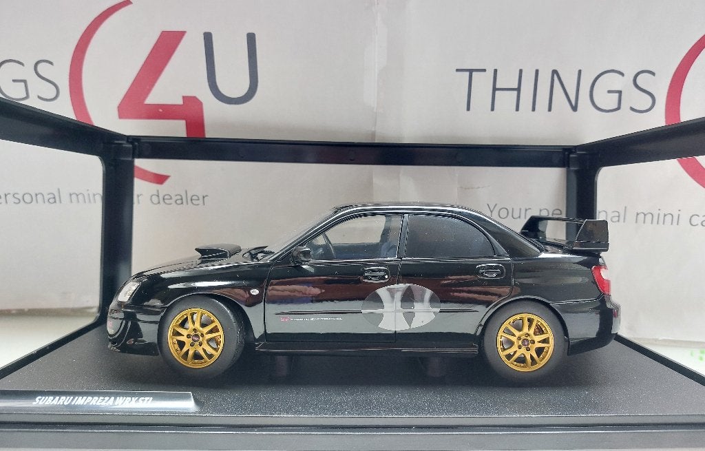 Solido 1:18 Subaru Impreza WRX STI 2004 zwart nieuw, Ophalen of Verzenden, Nieuw, Auto, Solido