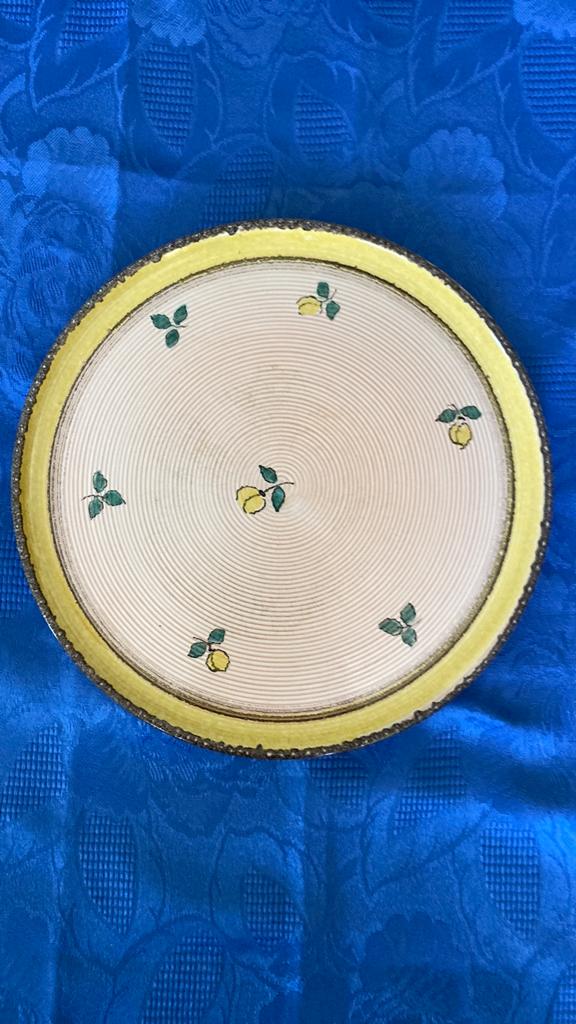 Vintage | Waechtersbach W.Germany | sierbord geel zalmbruin, Nieuw, Steen/keramiek, Ophalen of Verzenden, 26 cm