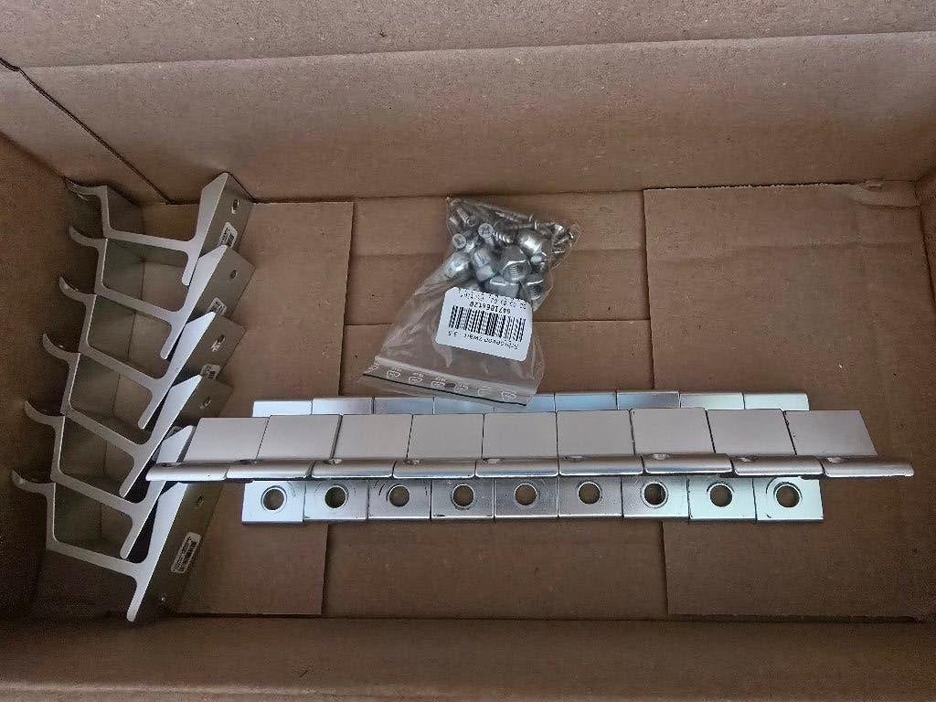 Aluminium Trapleuninghouders inclusief schroeven en bouten, 50 tot 100 mm, Gebruikt, Overige typen, Ophalen of Verzenden