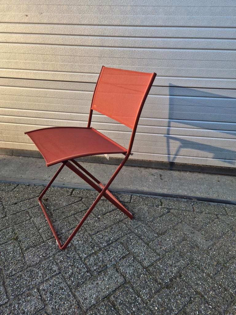 4x nieuwe fermob plein air stoelen in red ocre  prijs p/st, Ophalen, Nieuw, Kunststof
