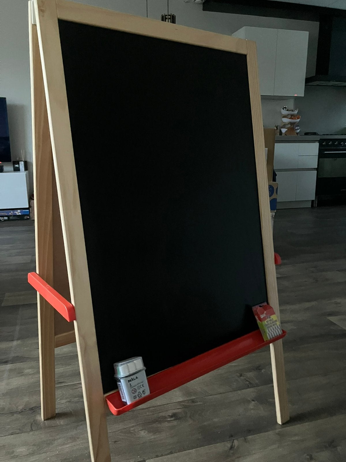 Ikea whiteboard + krijtbord, incl tekenrol, Ophalen, Mobiel, Zo goed als nieuw, Whiteboard