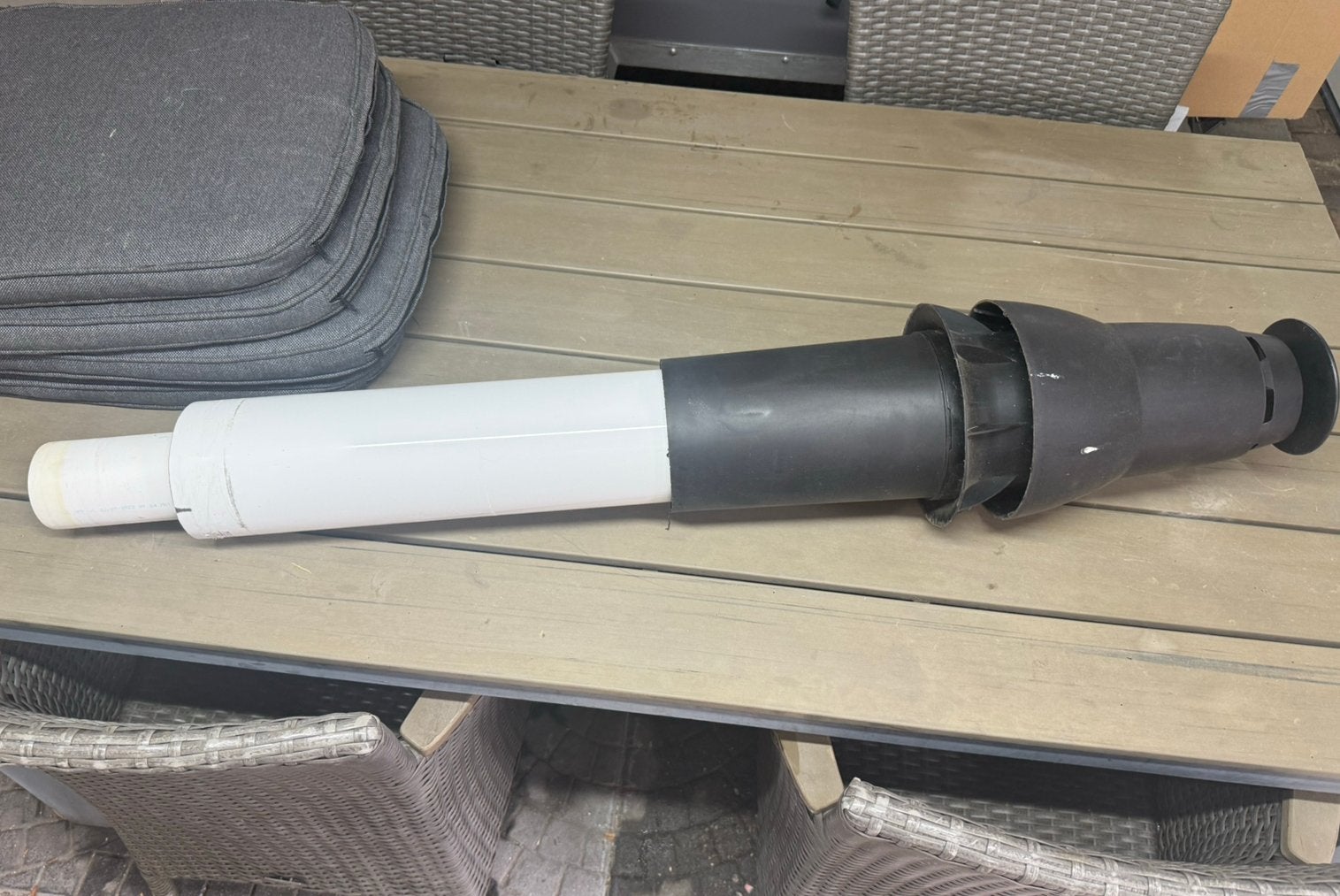 Dakdoorvoer 80 / 120 voor cv ketel, Ophalen, 30 tot 80 cm, Cv-ketel of Combi-ketel, Minder dan 60 cm