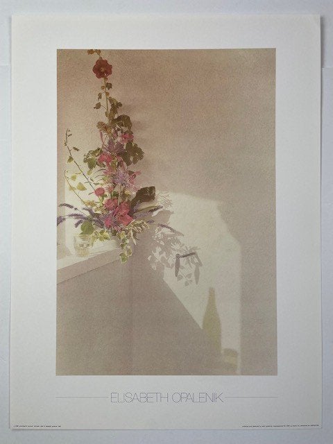 poster Elisabeth Opalenik 'champagne bouquet' 1987, Ophalen of Verzenden, Zo goed als nieuw, Minder dan 50 cm, Foto of Poster