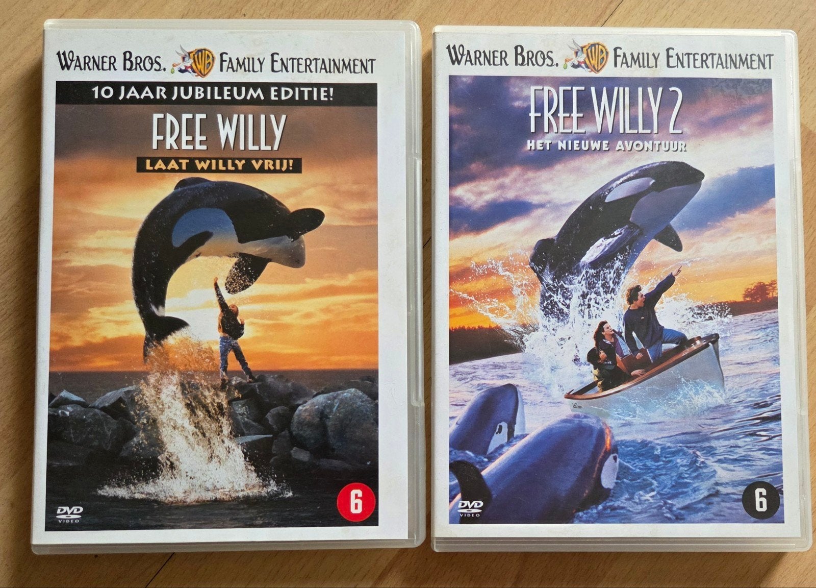 Free Willy 1 & 2, Cd's en Dvd's, Alle leeftijden, Ophalen of Verzenden, Zo goed als nieuw