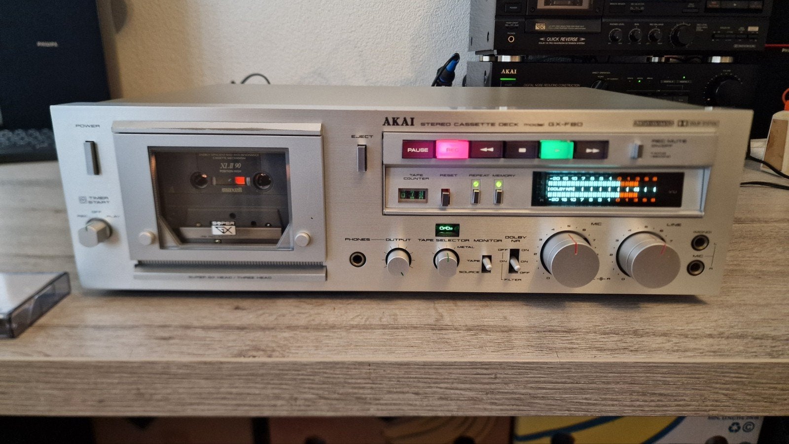 Akai GX-F80. Nieuwe Idler en snaren., Ophalen, Enkel, Akai, Tiptoetsen