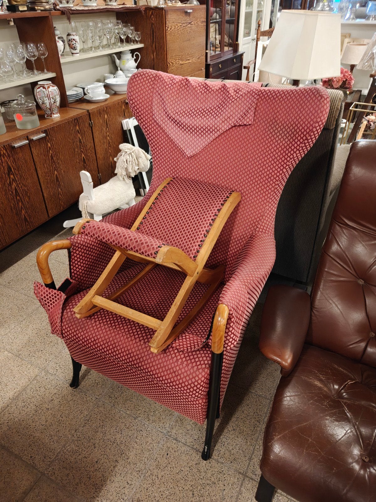 Giorgetti Progetti Wing fauteuil, Huis en Inrichting, Fauteuils, Ophalen, 75 tot 100 cm, 50 tot 75 cm
