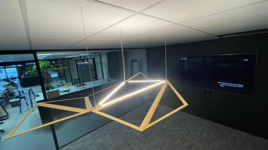 OUTLET LED hanglamp Starlight in goud - Karboxx, Ophalen, Gebruikt, Minder dan 50 cm