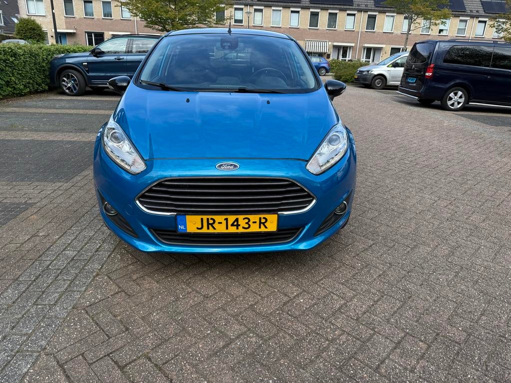 Ford Fiësta 1.0 74KW/100PK 5D 2016 Blauw, Voorwielaandrijving, Stof, Zwart, Blauw