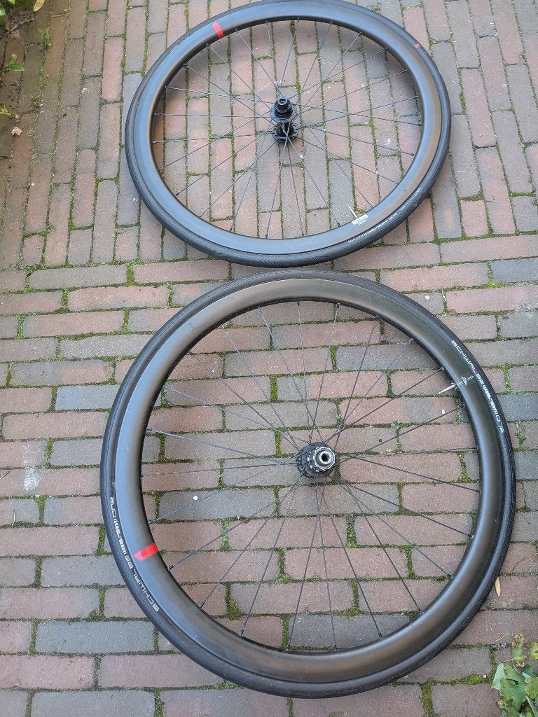 Carbon racefiets wielen, Fietsen en Brommers, Gebruikt, Miche, Racefiets, Carbon