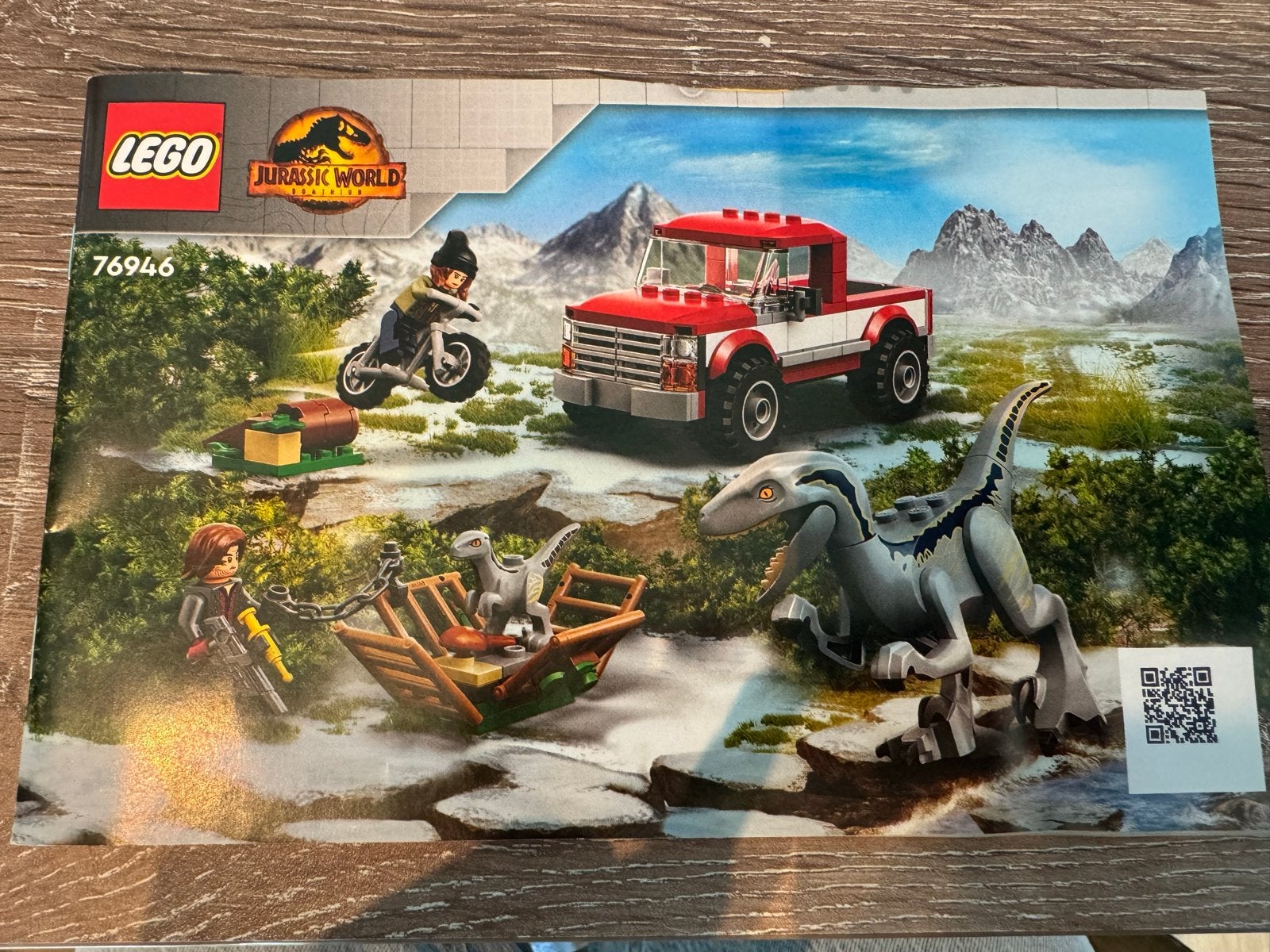 LEGO Jurassic World 76946 Blue & Beta Velociraptor Vangst, Jurassic World, Lego, Ophalen of Verzenden, Zo goed als nieuw