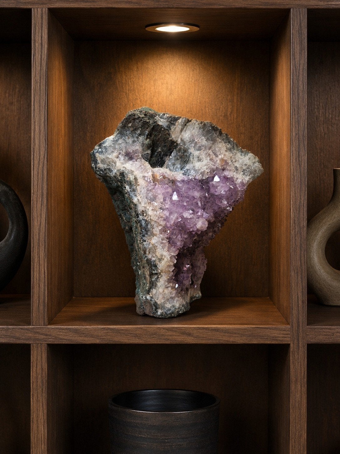 Ruwe Amethist Geode - 5,2 kg, Ophalen, Mineraal