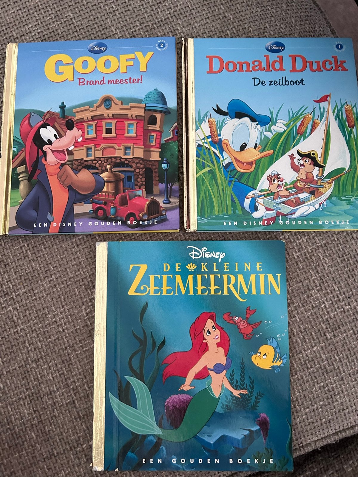 Disney Gouden Boekjes: Goofy, Donald Duck, De Kleine Zeemeer, Boeken, Jongen of Meisje, Zo goed als nieuw, Gouden boekje, Ophalen of Verzenden