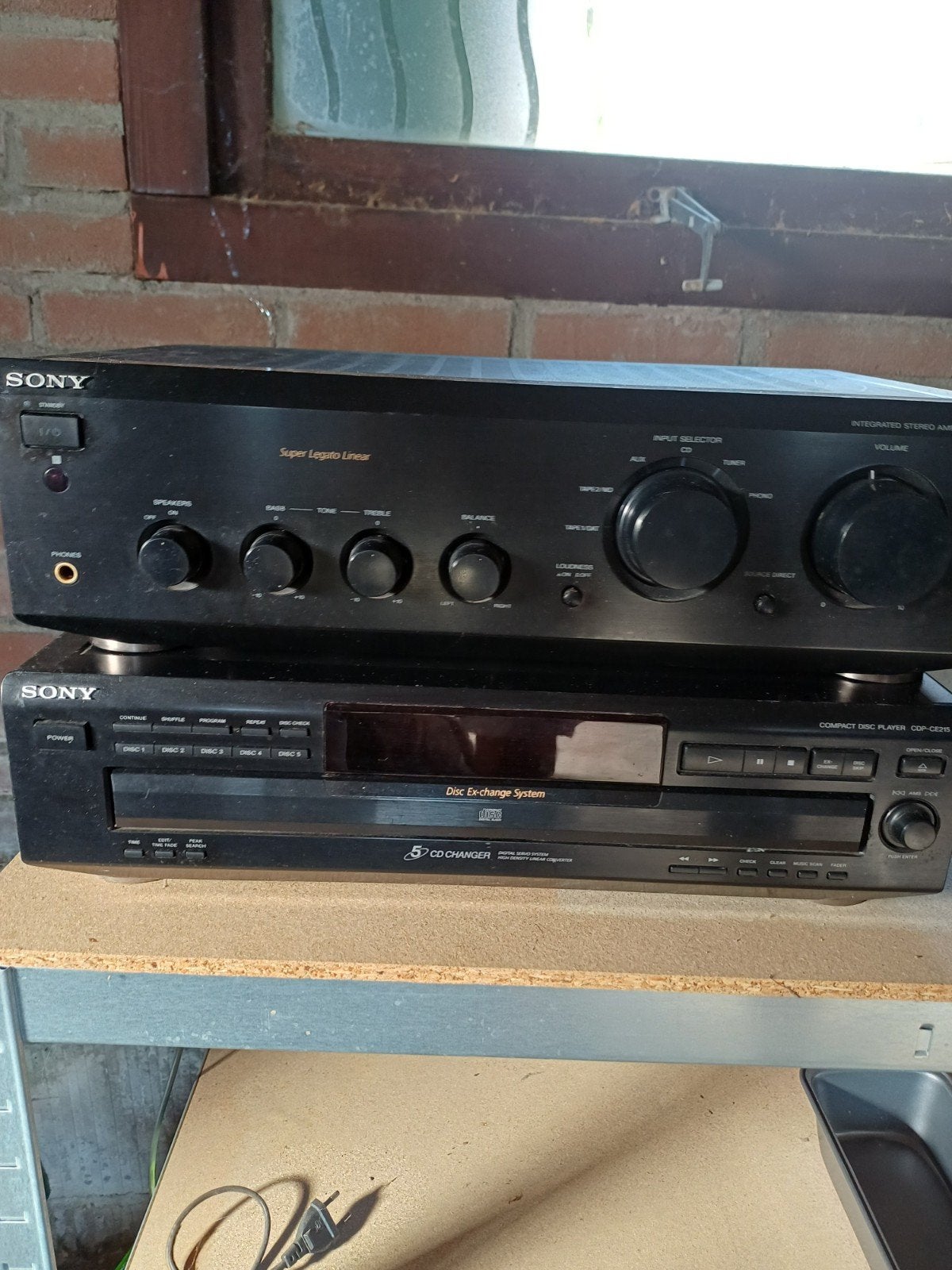Sony Versterker (Super Legato Linear) en 5 CD Wisselaar, Audio, Tv en Foto, Versterkers en Receivers, Ophalen, Gebruikt, Sony